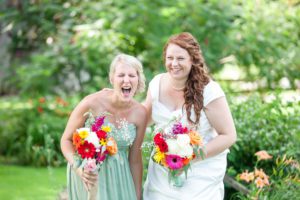 Bride and Maid of Honour Finch Wedding
