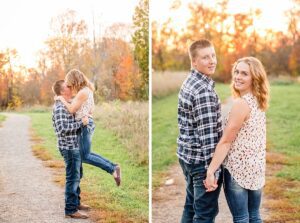 golden hour engagement photos - Ottawa, Brockville, Kingston Wedding Photographer