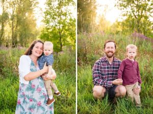 Young Family pose for portraits in Barrhaven, Ottawa, ON