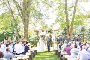 Outdoor ceremony Farm Wedding in North Stormont County, Ontario