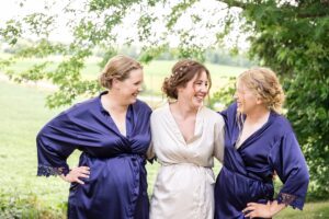 personalized bride and bridesmaids robes for getting ready