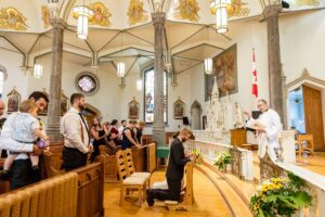 Wedding at St. Finnan Basilica in Alexandria, ON
