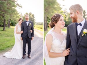 romantic bride and groom portraits