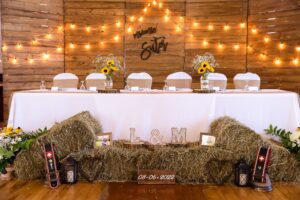 Custom Sign for bride and groom's head table