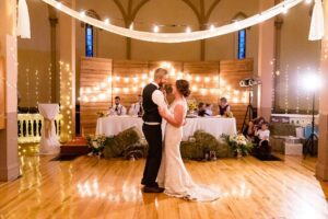 Bride and Groom first dance at Lochiel Community Center Wedding in Alexandria, ON