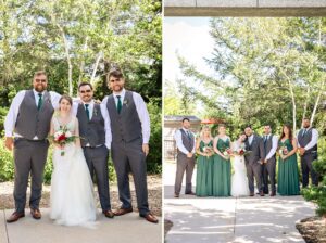 wedding party portraits at Brookstreet Hotel in Ottawa, ON