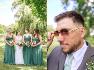 wedding party portraits in park in Ottawa, ON
