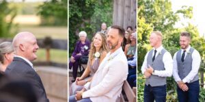 guest reactions during wedding ceremony at Strathmere