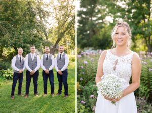 Wedding party portraits at Strathmere
