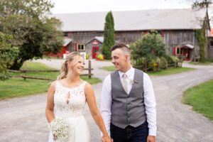 bride and groom photos for their summer wedding at strathmere