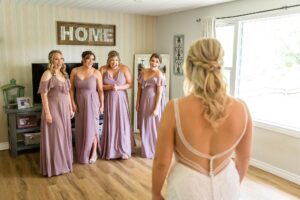 First look with bridesmaids - Ottawa Wedding Photographer