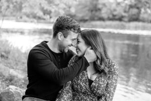 black and white emotional engagement photos
