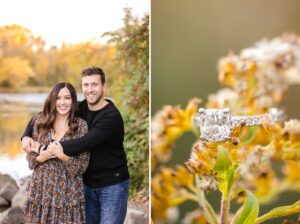 engagement photos with ring shot