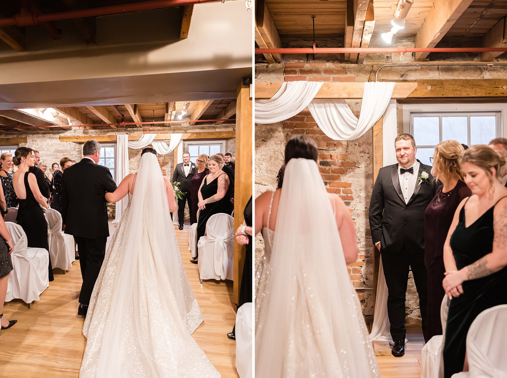 Code's Mill Wedding Indoor Ceremony