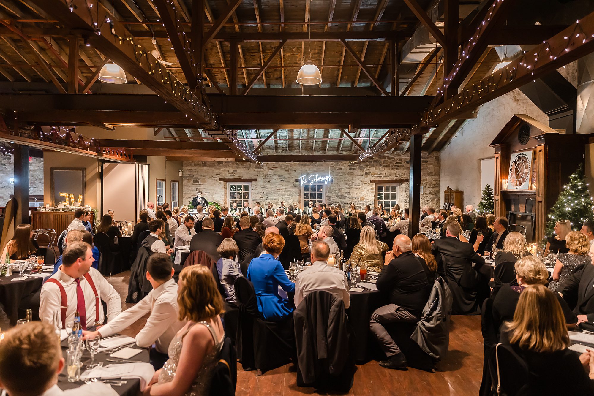wedding reception at code's mill in Perth, ON