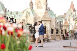 Downtown Ottawa Engagement Pictures at Parliament Hill