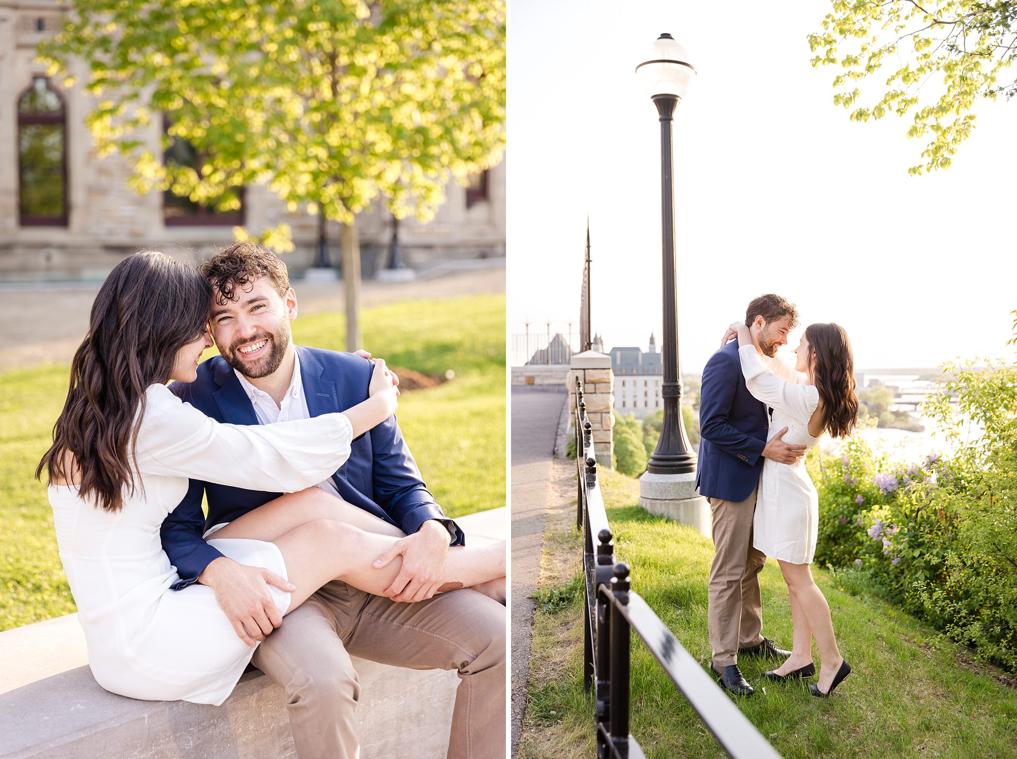 Downtown Ottawa Engagement Pictures at Parliament Hill