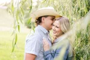 Engagement Photos at the Ottawa Arboretum in the willows
