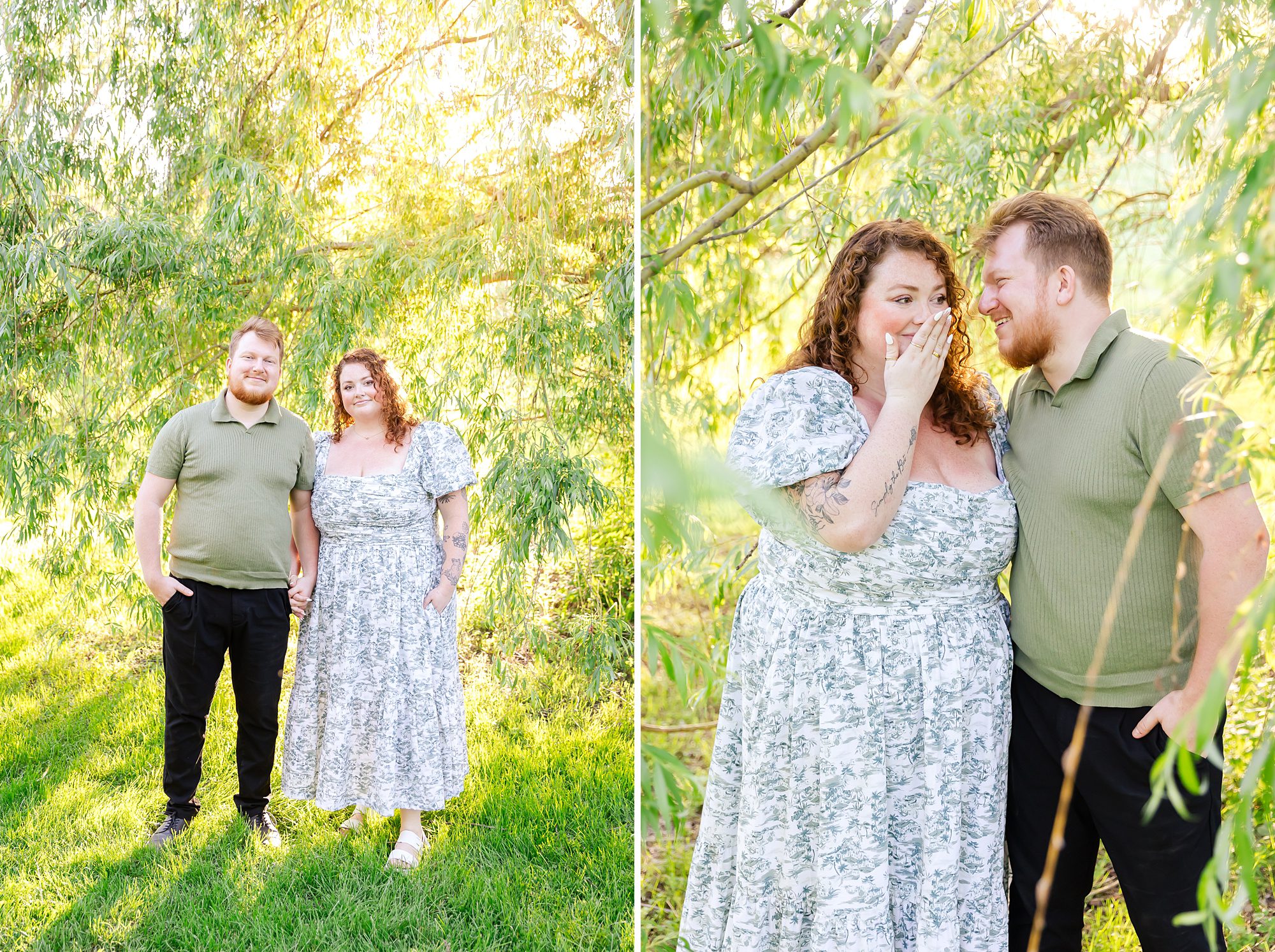 weeping willow couples portraits