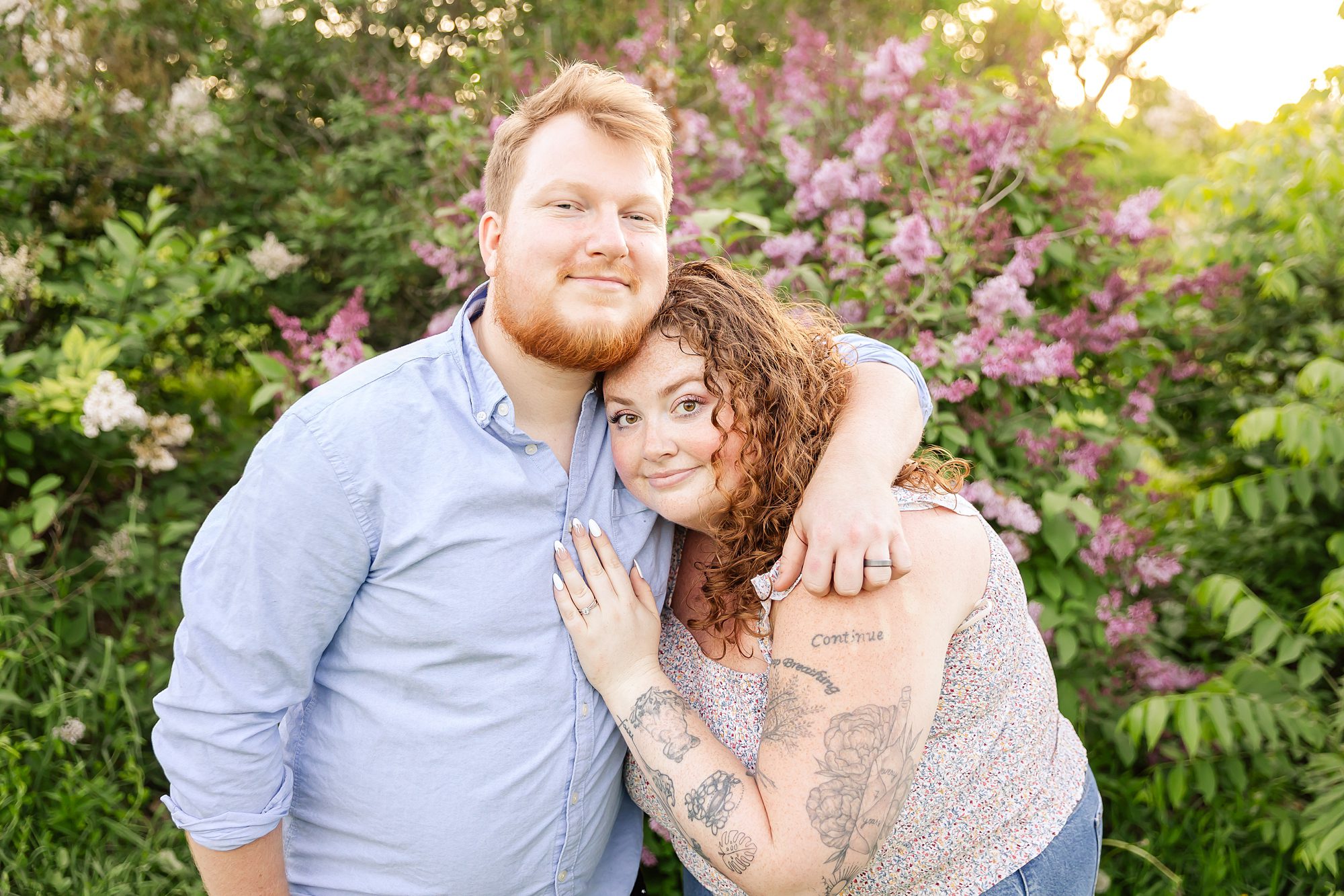 springtime engagement pictures